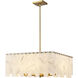 Viviana 8 Light 26 inch Rubbed Brass Chandelier Ceiling Light