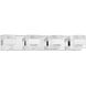 Cubix 8 Light 28 inch Chrome Vanity Light Wall Light in 4