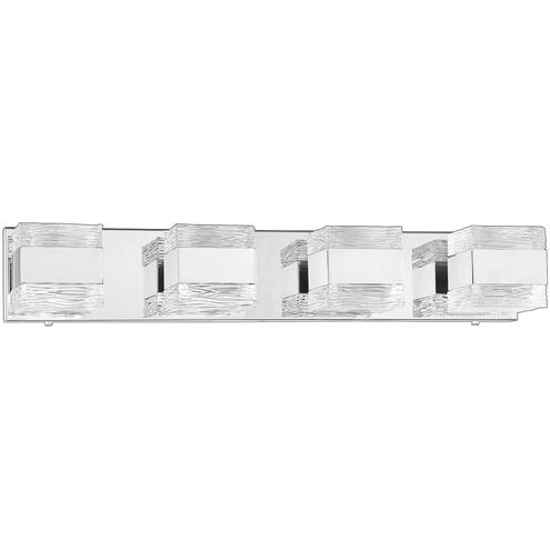 Cubix 8 Light 28 inch Chrome Vanity Light Wall Light in 4