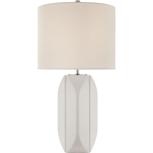 kate spade new york Carmilla 28 inch 100 watt Matte White Table Lamp Portable Light, Medium