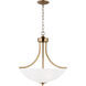 Geary 3 Light 18.63 inch Satin Brass Pendant Ceiling Light, Medium