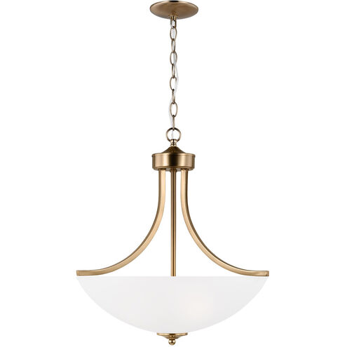 Geary 3 Light 18.63 inch Satin Brass Pendant Ceiling Light, Medium