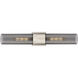 Bolivar 2 Light 4 inch Polished Nickel Bath Vanity Light Wall Light in Plated Smoke Glass