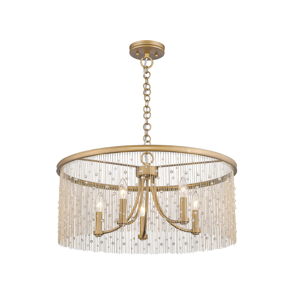 Brushed 2024 gold chandelier
