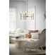 Millie LED 24 inch Lacquered Brass Chandelier Ceiling Light