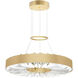 Bjoux LED 16 inch Brass Down Chandelier Ceiling Light