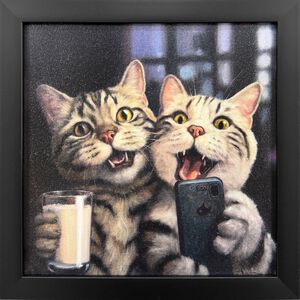 Happy Hour 11 X 11 inch Non-Glass Framed Art