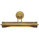 Wynwood 4 watt 20 inch Vintage Brass Picture Light Wall Light