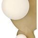 Lisa McDennon Rhea LED 18 inch Heritage Brass Vanity Light Wall Light