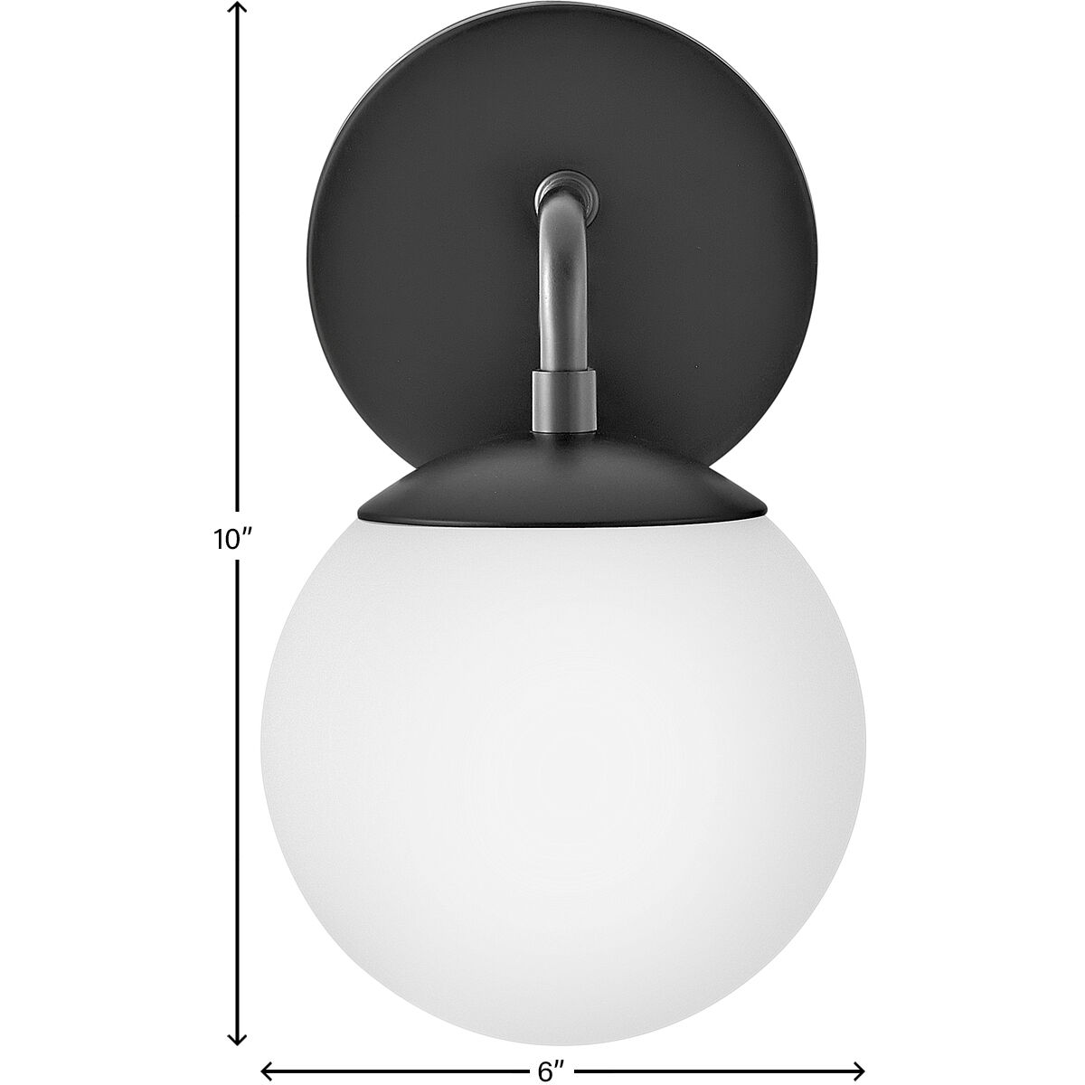 Julep LED 7.25 inch Black Bath Light Wall Light