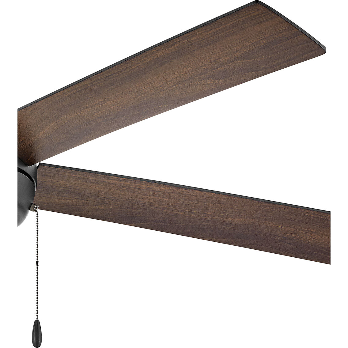 Croft 60 inch Matte Black with Matte Black, Walnut Blades Fan, Regency Series