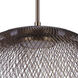 Sculptural Statement LED 24.25 inch Satin Brass Pendant Ceiling Light