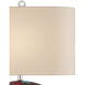 Vivid 29.5 inch 150 watt Beige and Red and Blue and Orange and Clear Table Lamp Portable Light