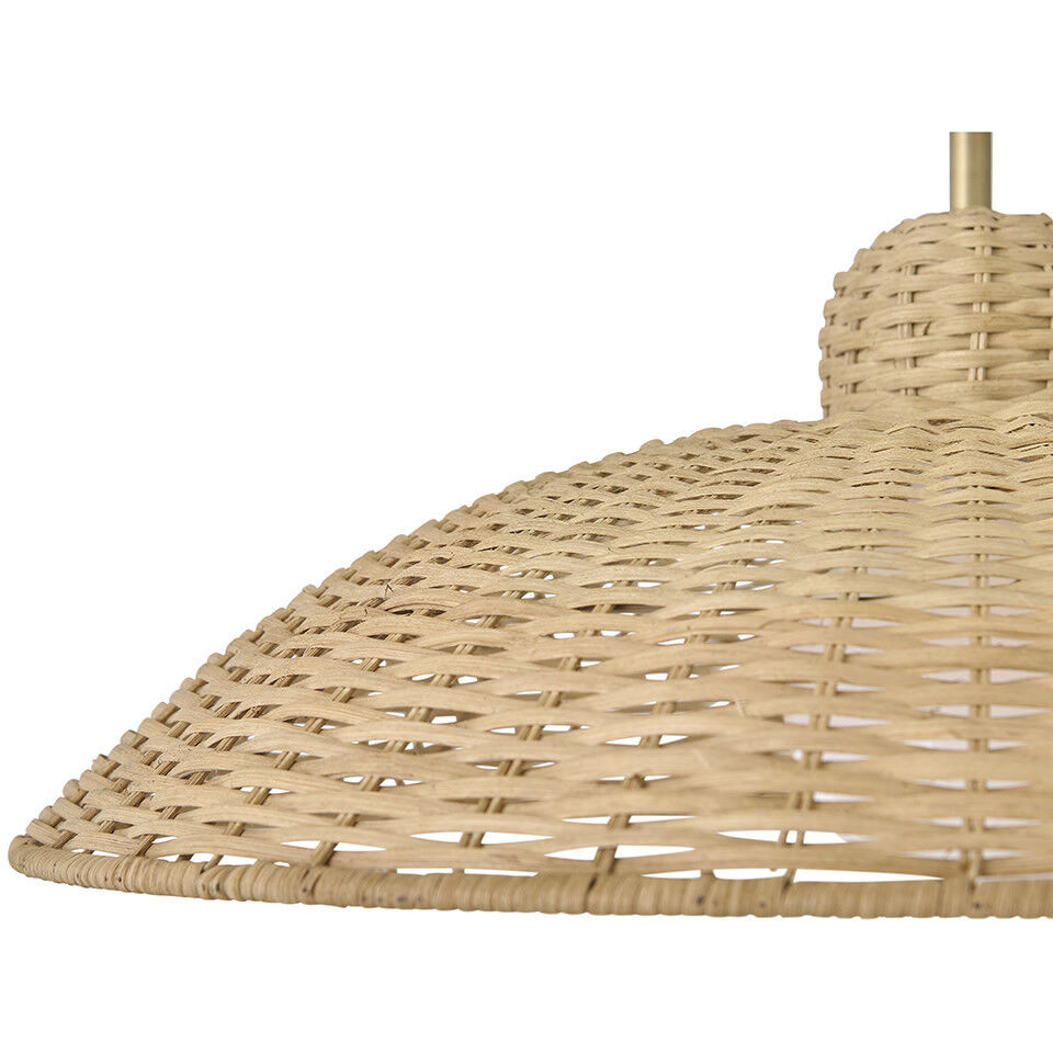 Pismo 1 Light 24 inch Lacquered Brass Pendant Ceiling Light, Large