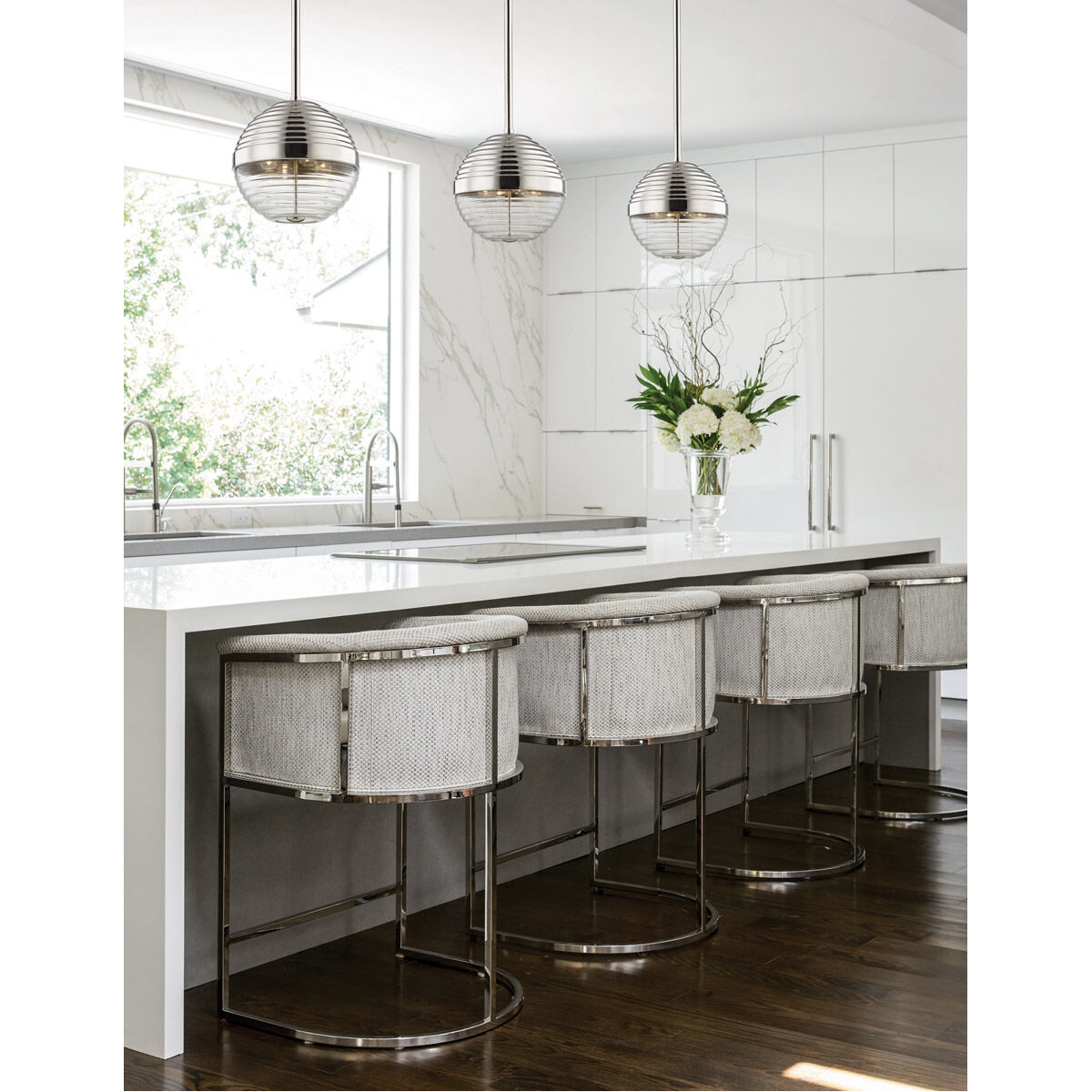 Easton 4 Light 14 inch Polished Nickel Pendant Ceiling Light