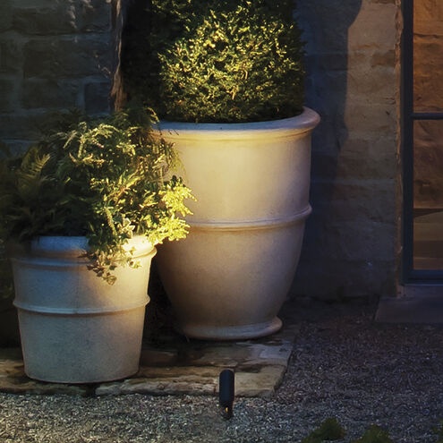 Hardy Island Lumacore 12v 12.00 watt Satin Black Landscape Spot Light, Variable Output