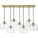 Rumi LED 40 inch Lacquered Brass Pendant Ceiling Light, Linear
