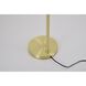 Canada 58 inch 100.00 watt Satin Brass Floor Lamp Portable Light