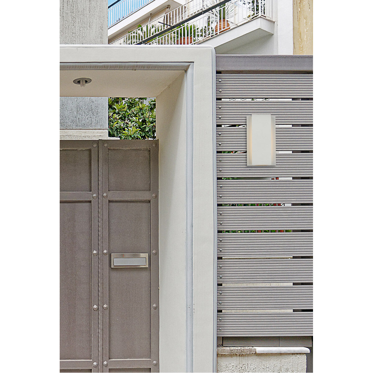 Raine 12 inch Silver Outdoor Wall Light