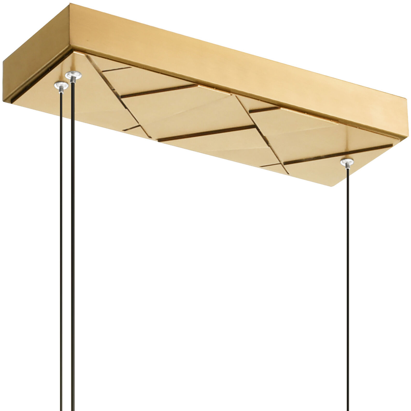 Valira LED 47 inch Brass Chandelier Ceiling Light