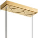 Valira LED 47 inch Brass Chandelier Ceiling Light