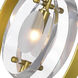 Iris 6 Light 21 inch Brass Multi Point Pendant Ceiling Light