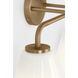 Senda 3 Light 26 inch Satin Brass Bath Vanity Wall Light