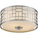 Elea 2 Light 11.75 inch Brushed Nickel Flush Mount Ceiling Light