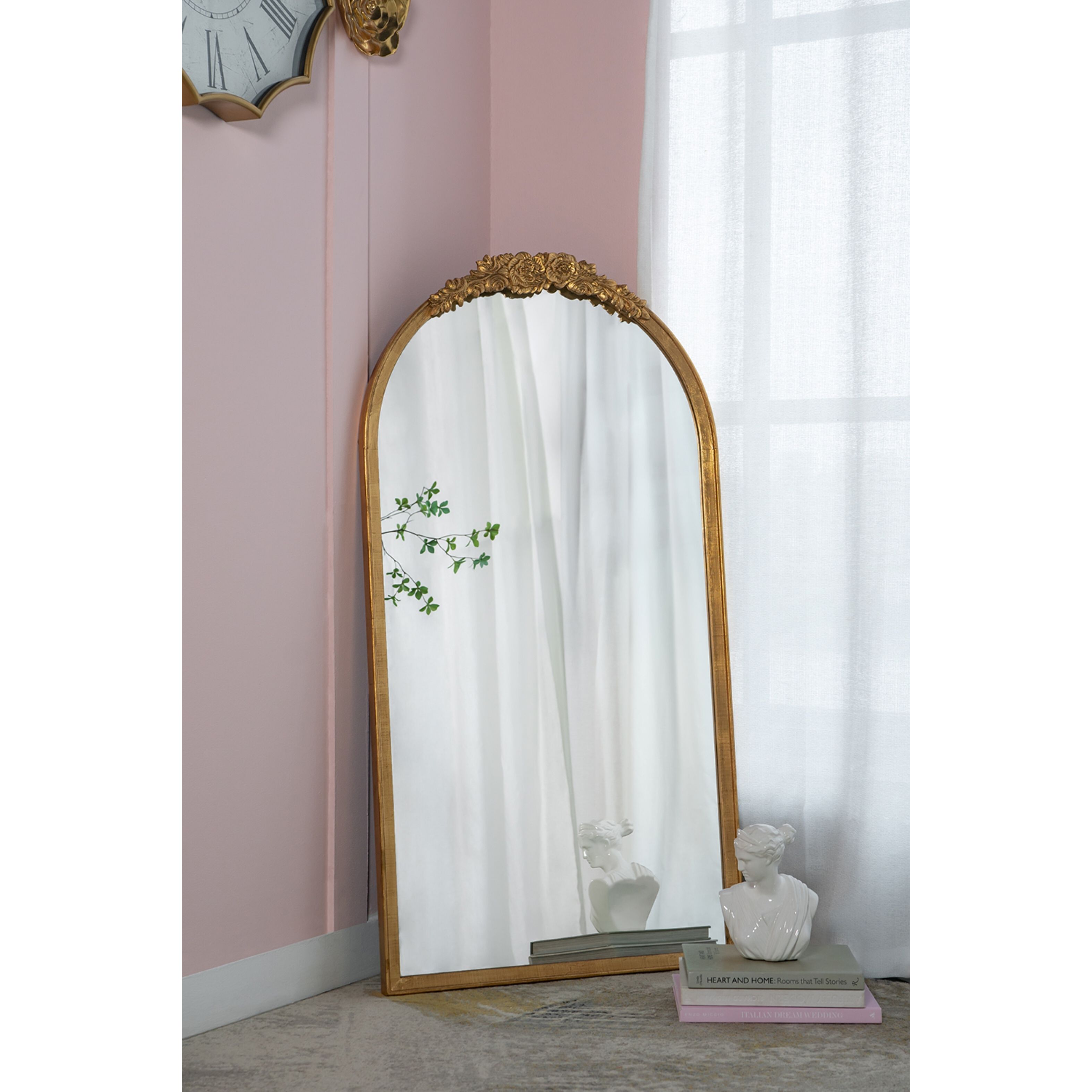 Eitenne 52.4 X 27.4 inch Gold Wall Mirror