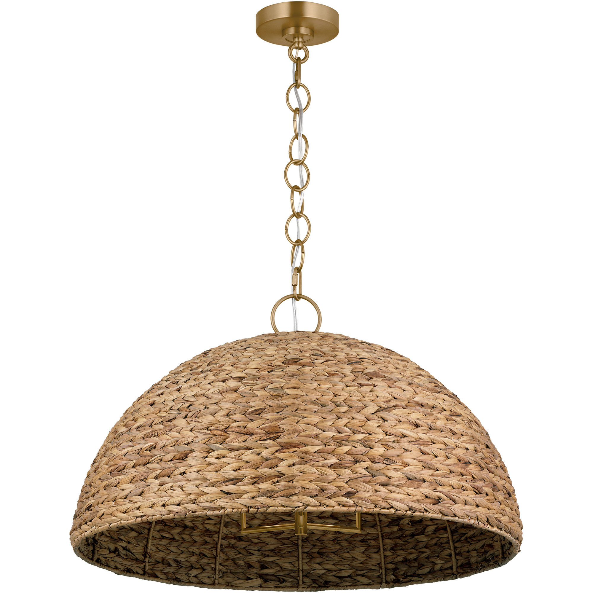 ED Ellen DeGeneres Cay 3 Light 36 inch Burnished Brass Pendant Ceiling Light