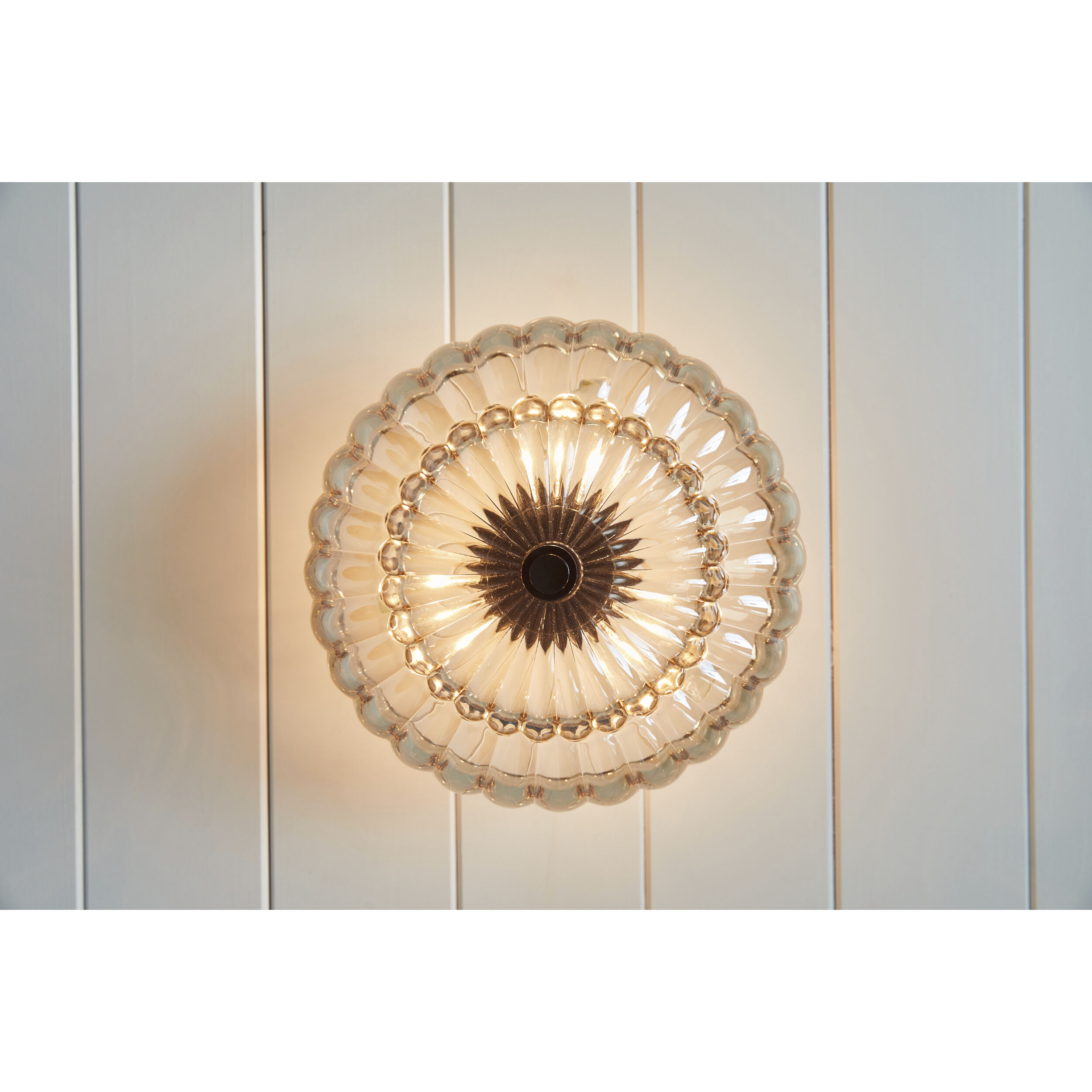 Whitecap 3 Light 12 inch Mottled Cocoa Semi-Flush Mount Ceiling Light