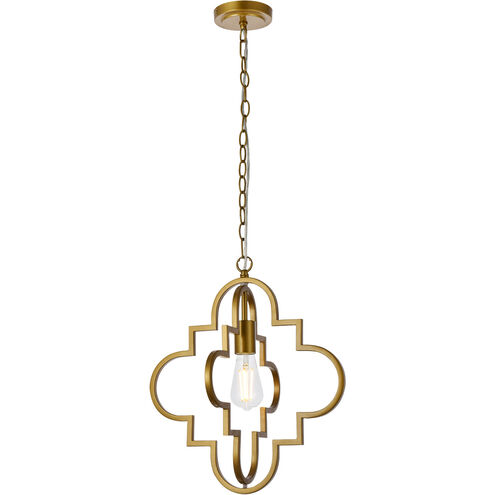 Sandara 1 Light 15 inch Brass Pendant Ceiling Light