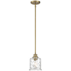 Drake 1 Light 7 inch Brushed Gold Mini Pendant Ceiling Light
