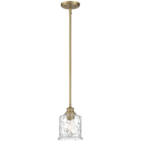 Drake 1 Light 7 inch Brushed Gold Mini Pendant Ceiling Light