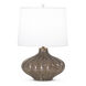 Wolfe 20 inch 150.00 watt Grey Table Lamp Portable Light