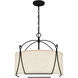 Adeline 4 Light 21 inch Earth Black Pendant Ceiling Light