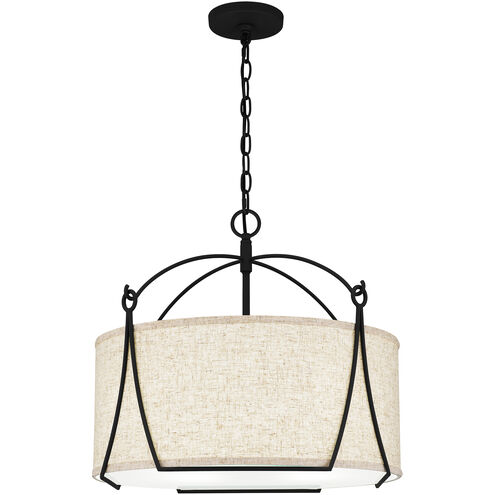 Adeline 4 Light 21 inch Earth Black Pendant Ceiling Light