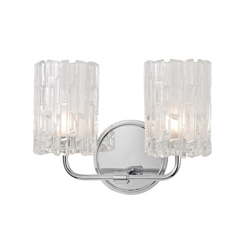 Dexter 2 Light 11.25 inch Polished Chrome Bath Bracket Wall Light