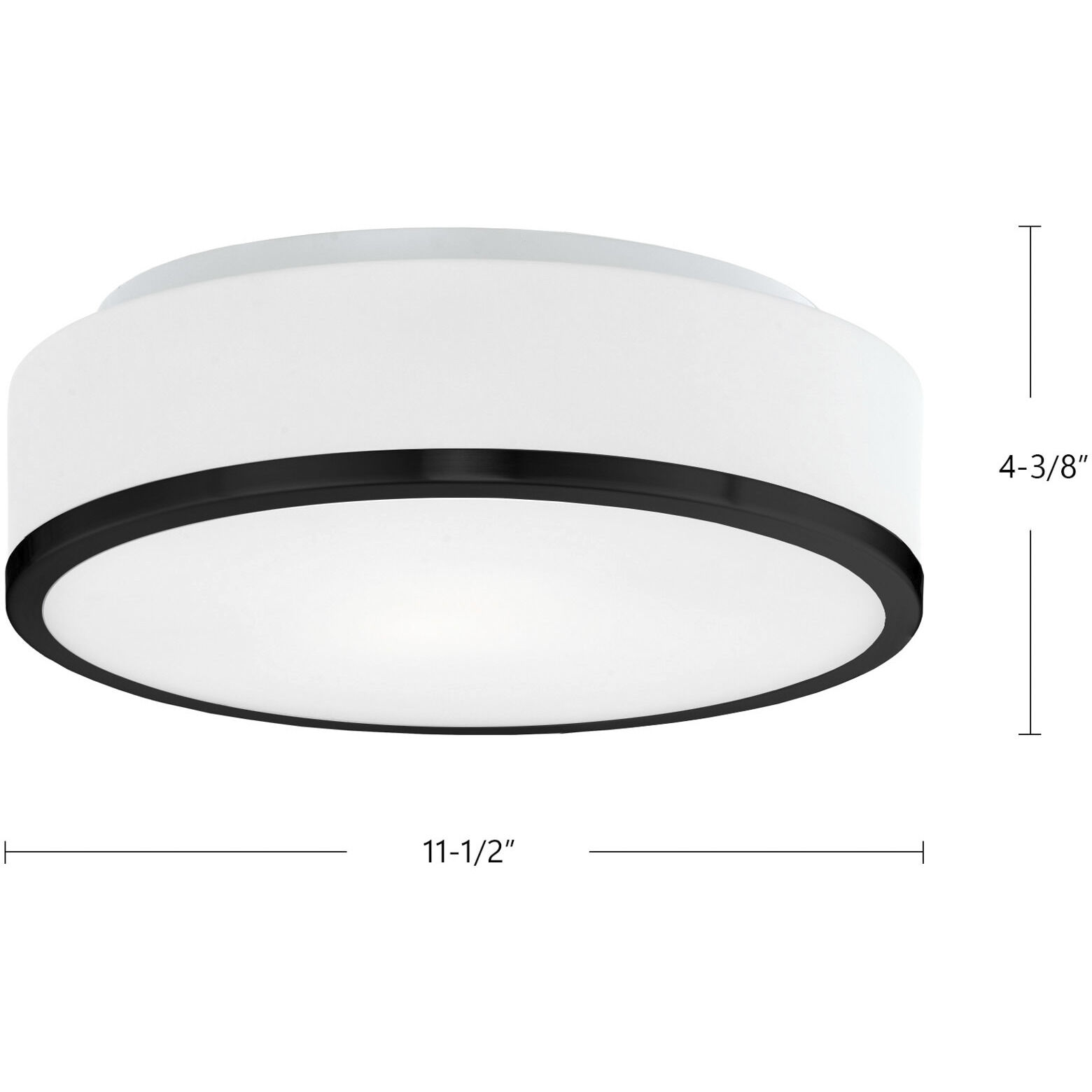 Charlie LED 11.5 inch Black Flush Mount Ceiling Light