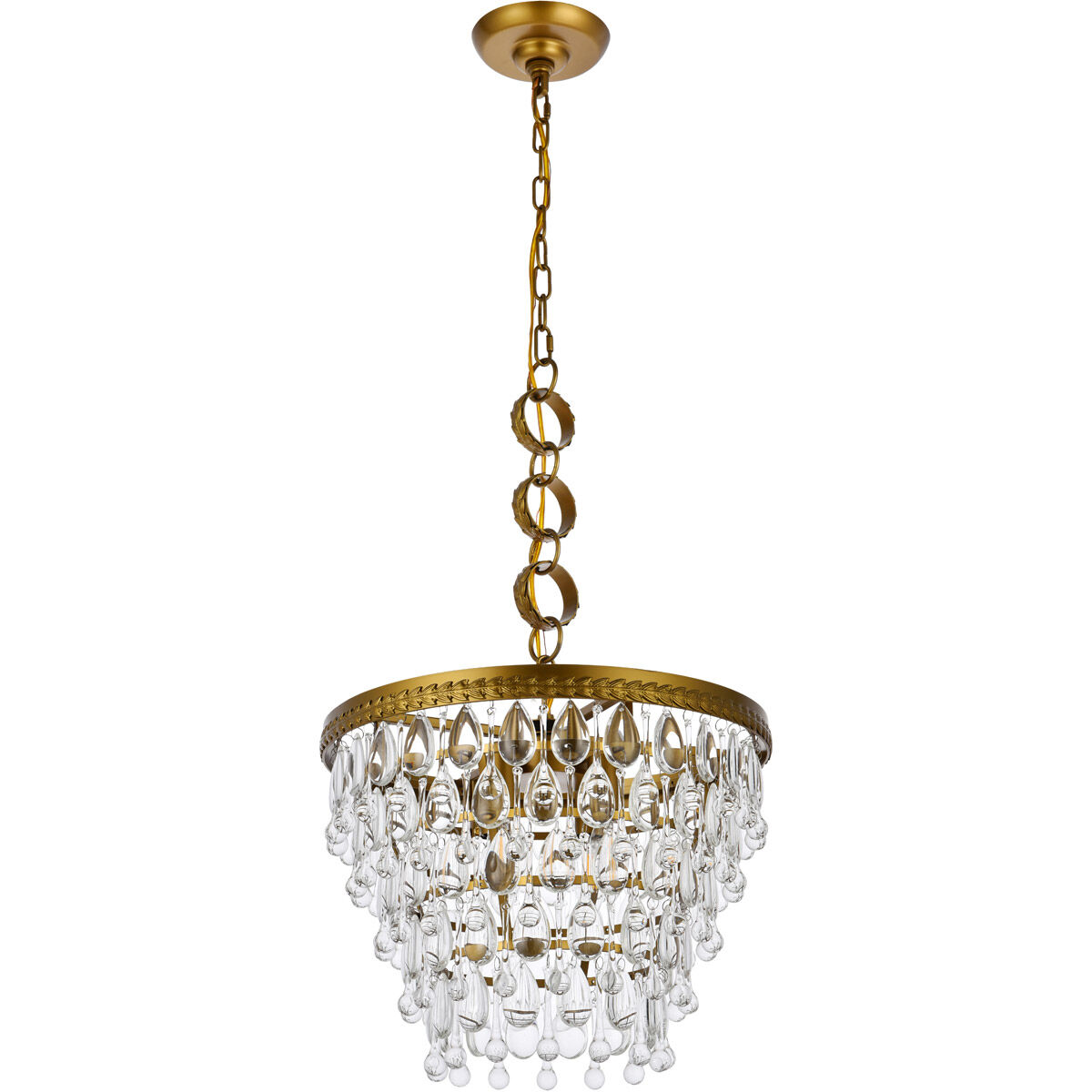 Nordic 4 Light 16 inch Brass Pendant Ceiling Light