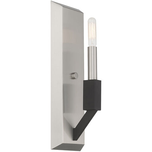 Beckett 1 Light 5 inch Brushed Nickel & Black ADA ADA Wall Sconce Wall Light