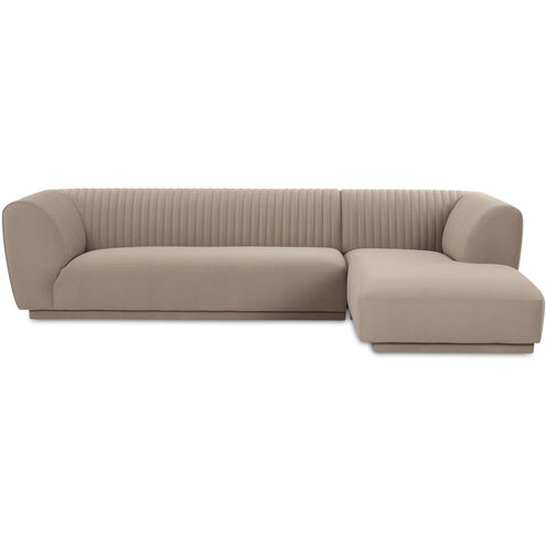 Zandro Beige Sectional, Right