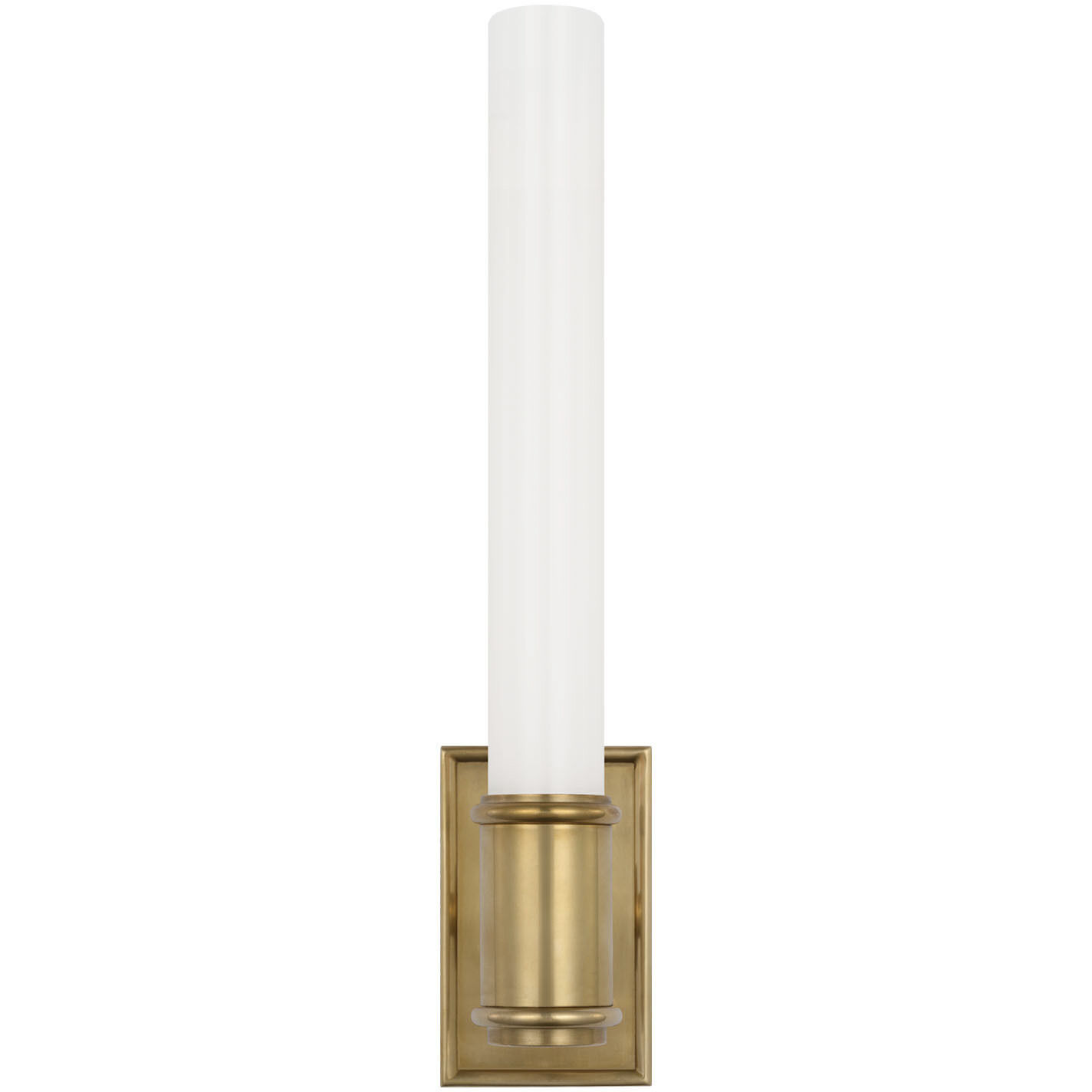 Chapman & Myers Owen LED 2.75 inch Antique-Burnished Brass Single Bath Light Wall Light
