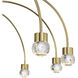Yep Vario 8 Light 25.25 inch Titanium Gold Chandelier Ceiling Light