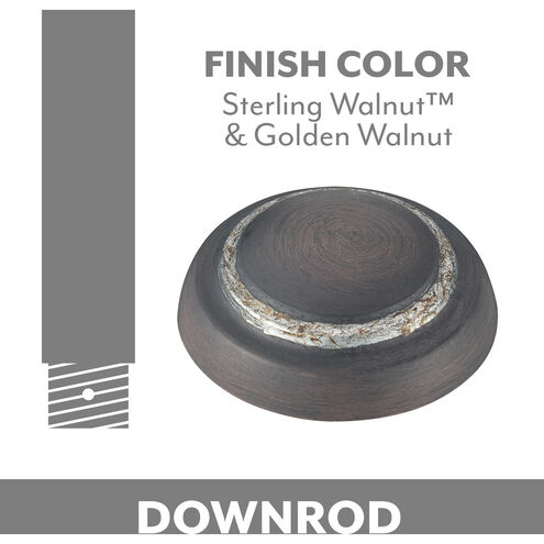 Aire Sterling Walnut/Golden Walnut Coupler in Sterling Walnut w/ Golden Walnut