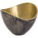 Hansen 11.75 X 9.75 inch Bowl in Black and Brass