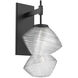Mesa LED Matte Black Indoor Sconce Wall Light