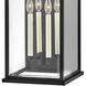 Estate Series Weymouth Outdoor Wall Mount Lantern in Black
