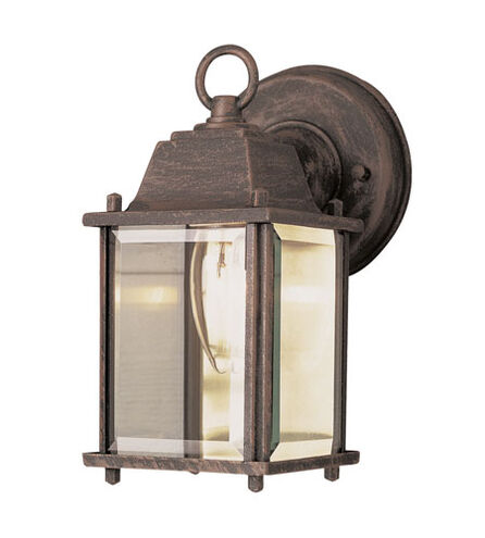 Patrician 1 Light 8 inch Rust Outdoor Wall Lantern