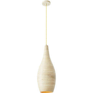 Jean 1 Light 10 inch Natural Bamboo Pendant Ceiling Light